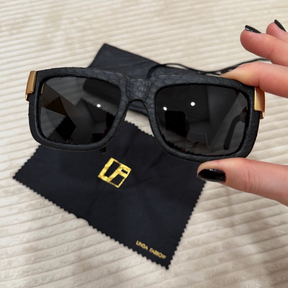 Linda Farrow Python Frame Sunglasses - image 8